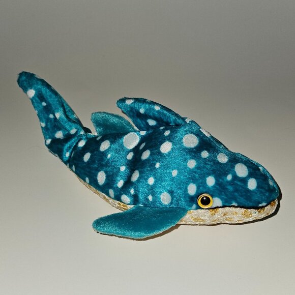 Ty Beanie Babies Poseidon Whale Shark Plush 7" Stuffed Animal Toy 2001 w/ TAG - Picture 3 of 9
